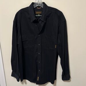 Vintage Timberland Weather Gear Men's Black (Heavy Duty) Shirt / Size L / Cotton